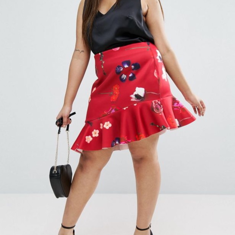 Asos Ruffle Mini Skirt